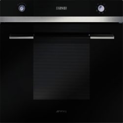 Smeg SFP109N 60cm Built In Linea Pyrolytic Multifunction Maxi Oven in Black